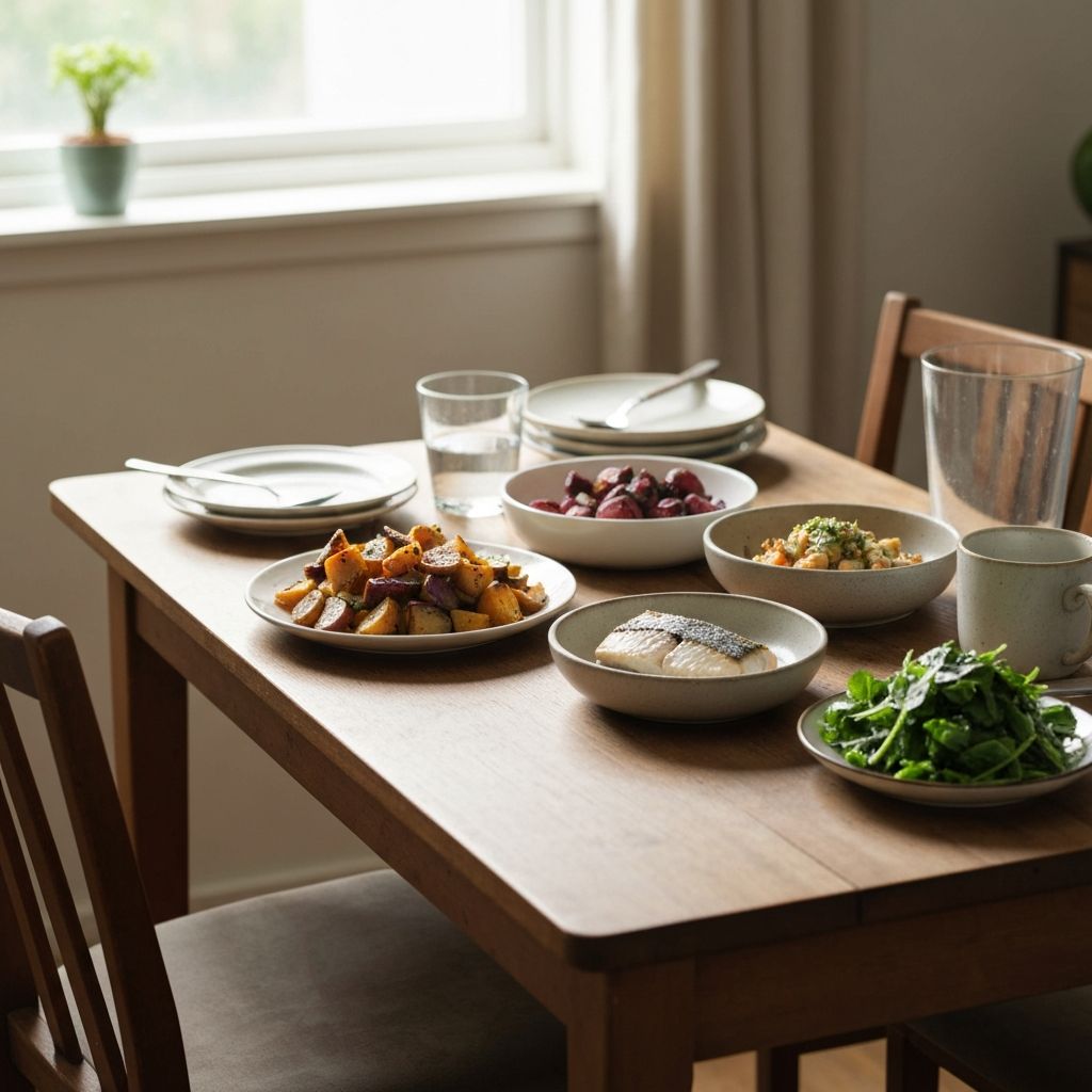 Refeição equilibrada num contexto quotidiano
